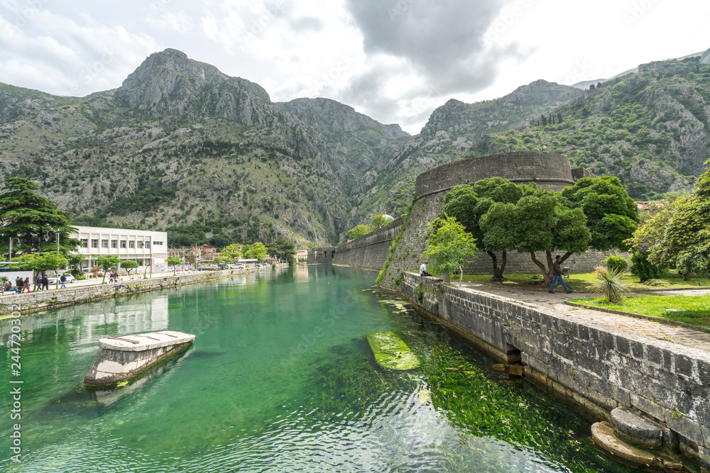 Wall Fortifications in City Kotor
