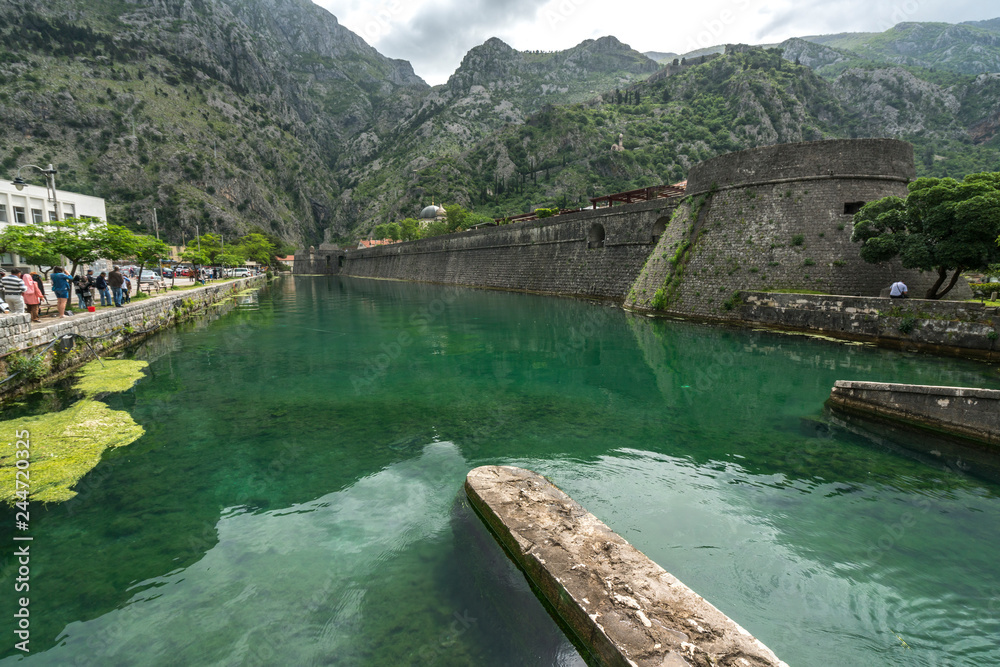 Wall Fortifications in City Kotor