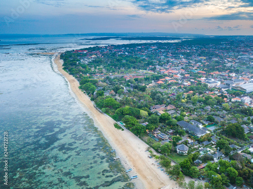 Beach with aerial view at Bali, Indonesia. © mawardibahar