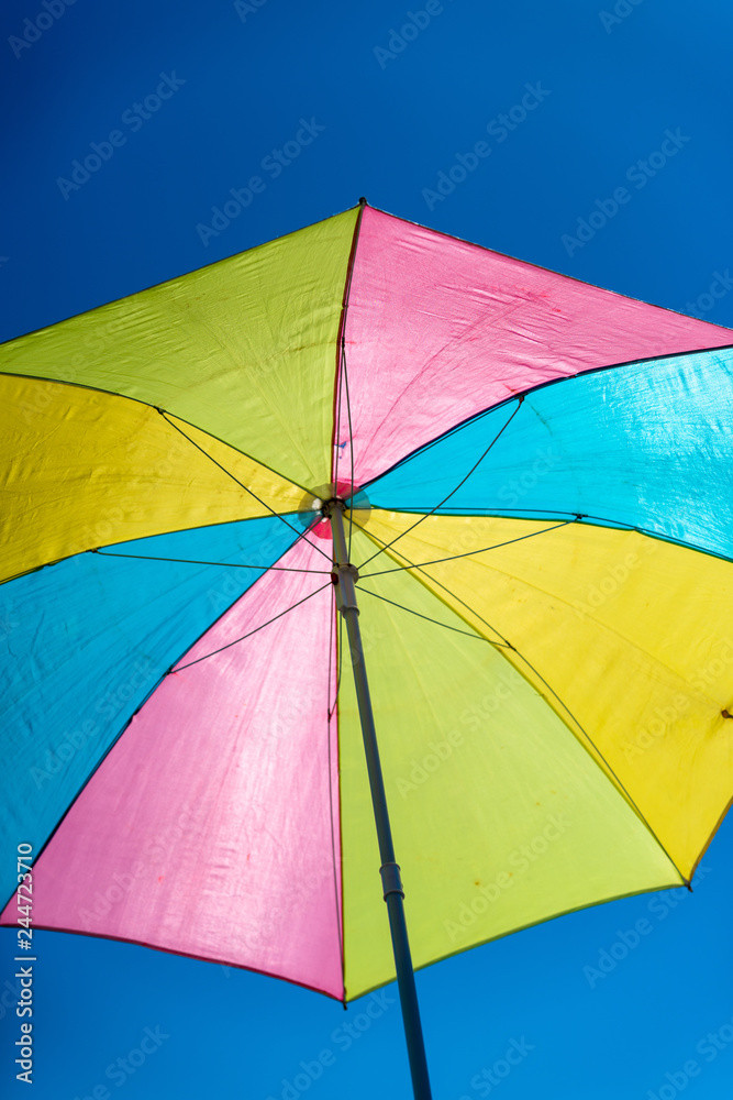 Colorful Parasol on a beach
