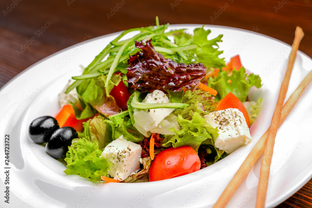 Greek salad with feta Greek salad with feta