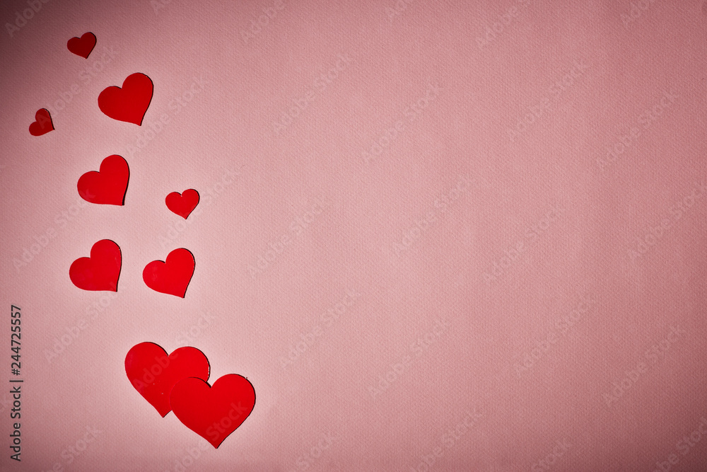 Hearts background. Valentines day