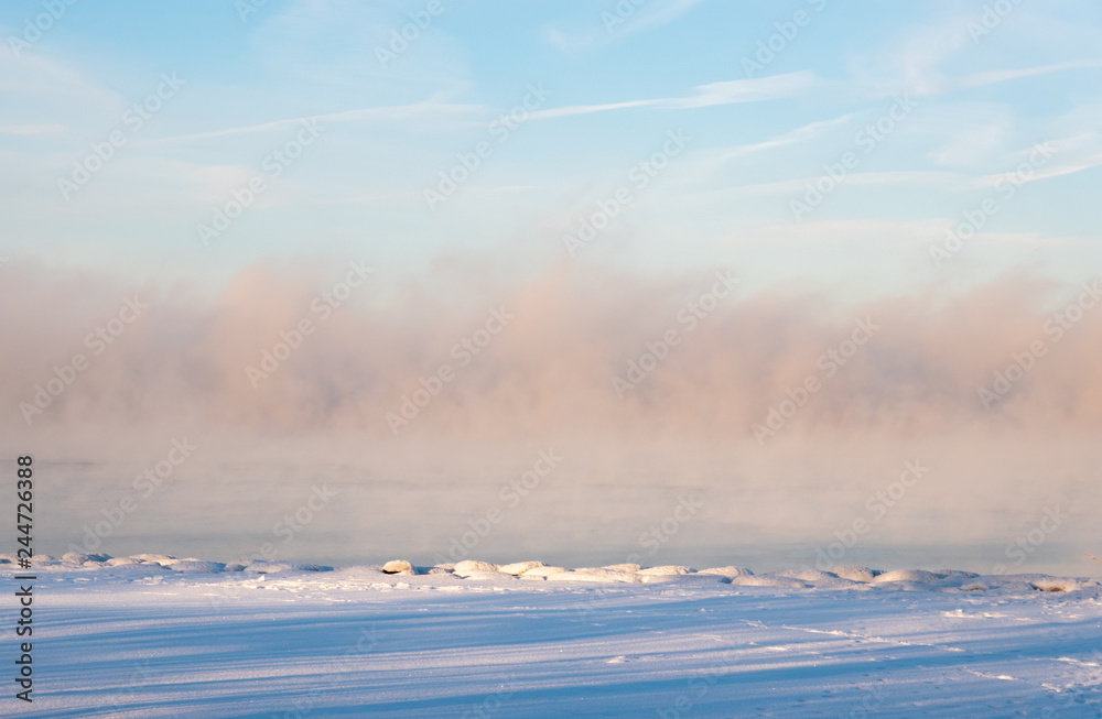 Obraz premium winter cold in sea