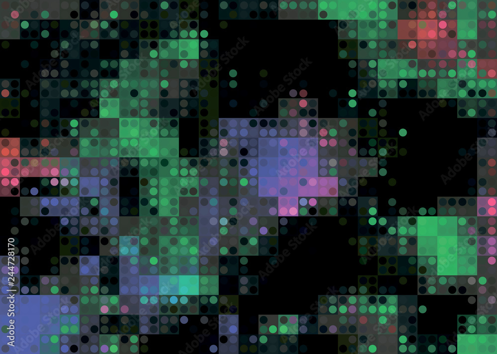 Pixel abstract geometric background for your design