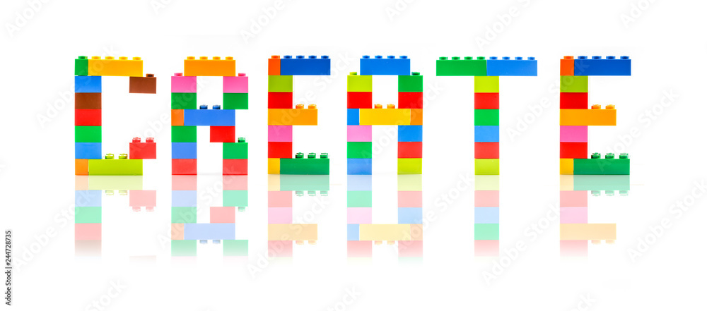 Block shape with word 