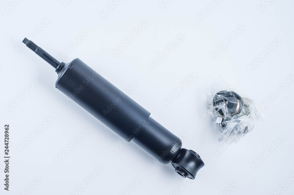 Fototapeta premium car shock absorber on white background