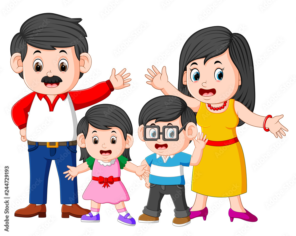 the happy family is doing posing with the good expression the happy family is doing posing with the good expression