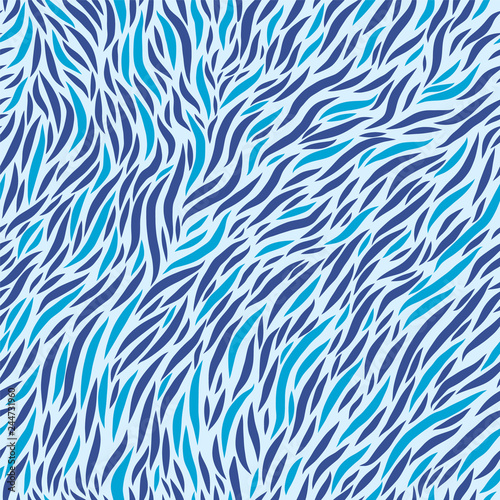 Vector seamless pattern. Geometric design with wavy lines.