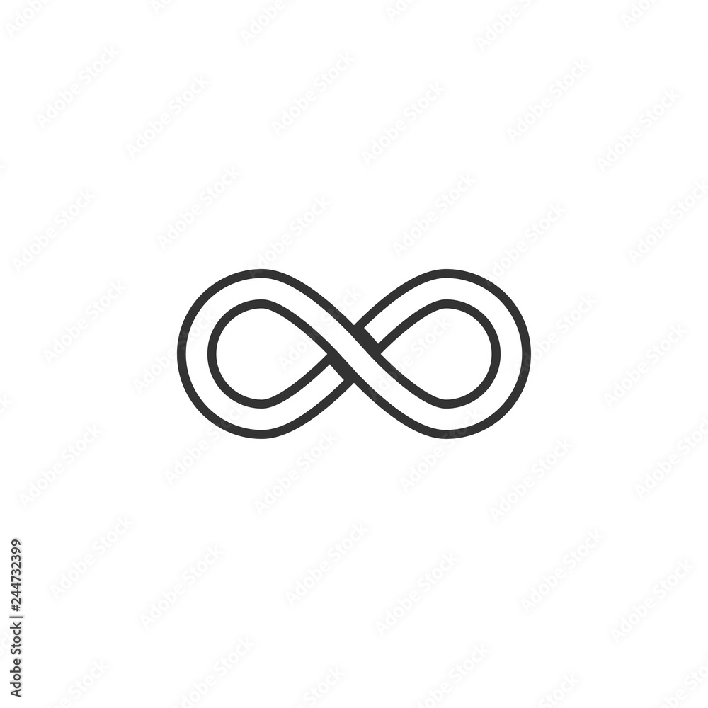 Infinity icon graphic design template vector Infinity icon graphic design template vector