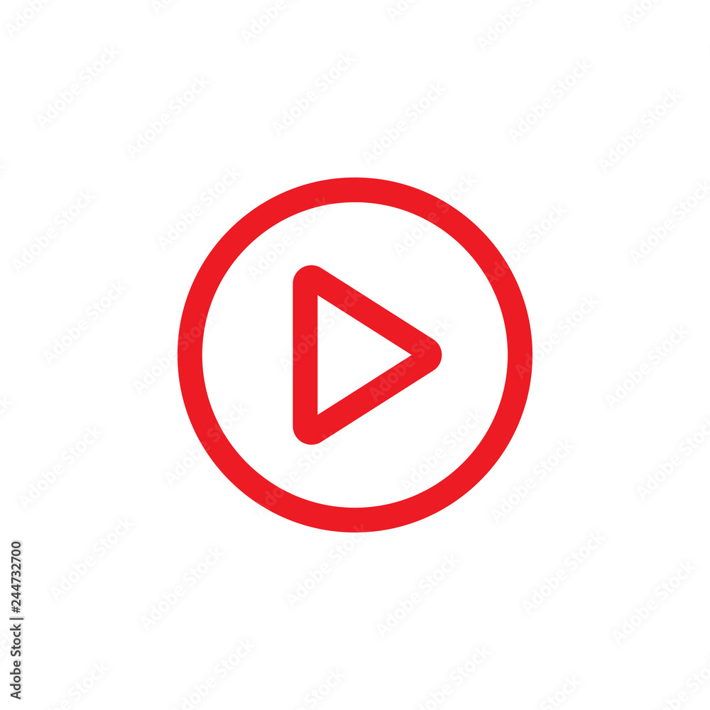 Play video icon graphic design template vector Play video icon graphic design template vector