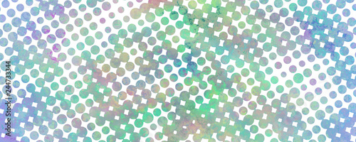 Multicolor grunge background of spots halftone