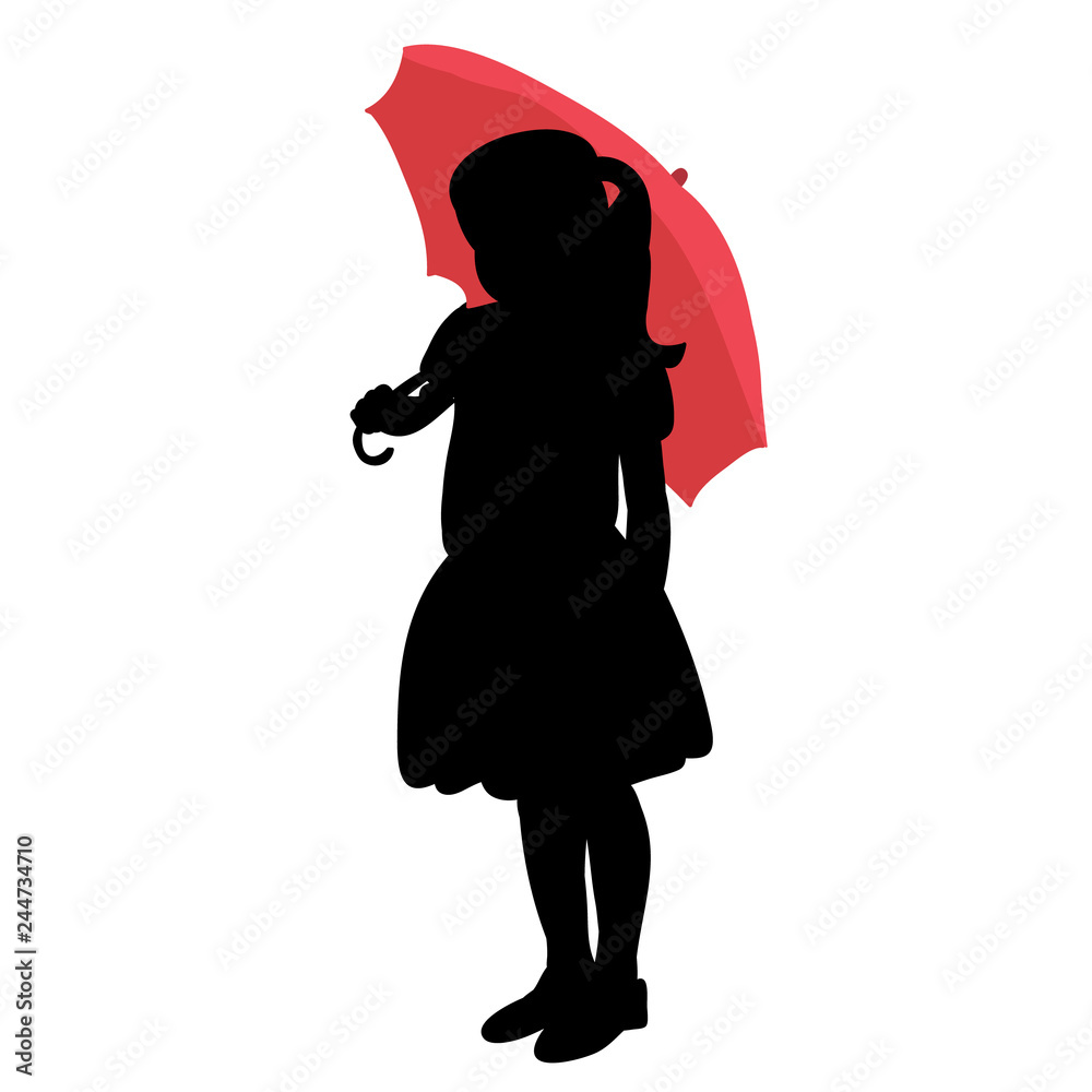 Umbrella Silhouette Girl