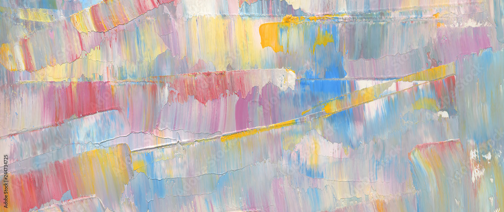 Colorful abstract painting background. Texture oil paint. High detail. Can be used for web design, art print, textured fonts, figures, shapes, etc.