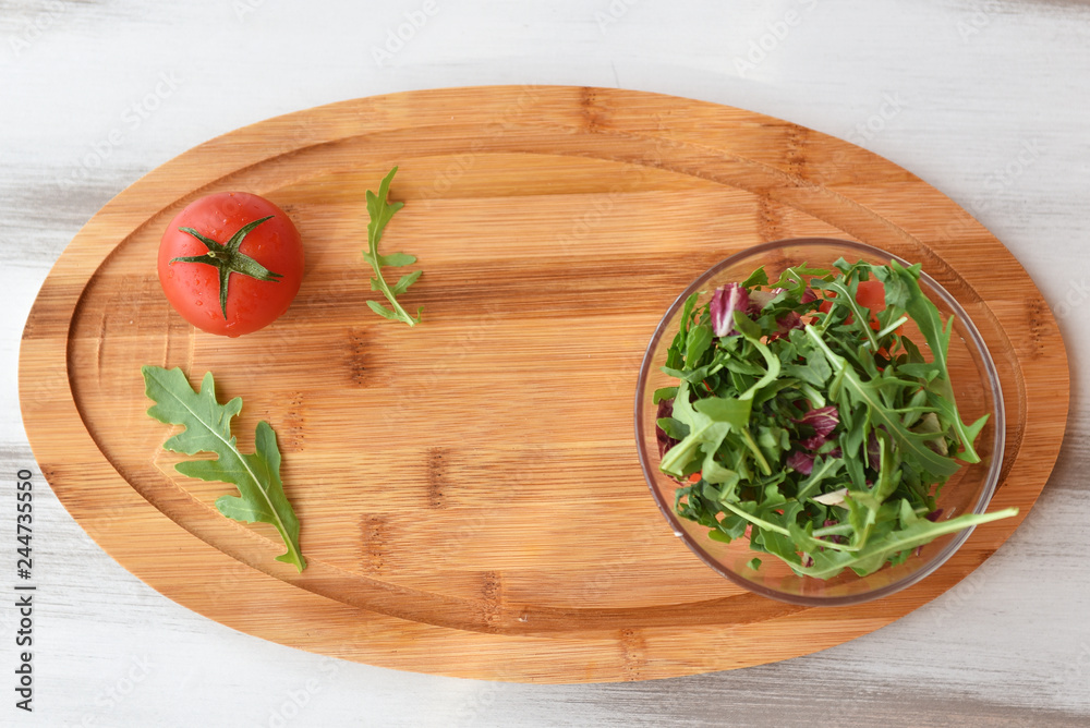 fresh greens and tomato fresh greens and tomato