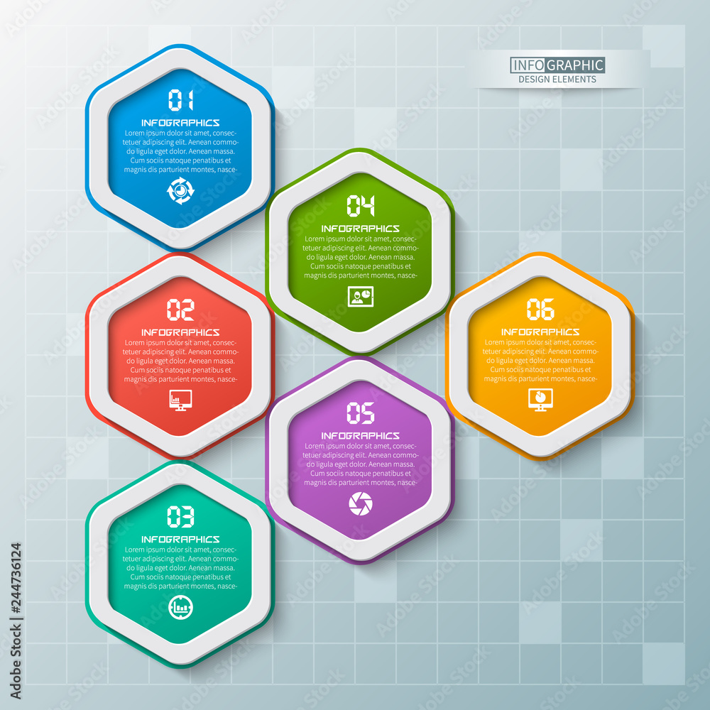 Abstract 3D Paper Infographics. Business template .Vector illustration Abstract 3D Paper Infographics. Business template .Vector illustration