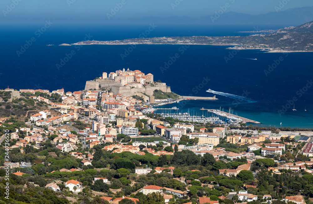 Fototapeta premium Bay of Calvi (Corsica) - overview