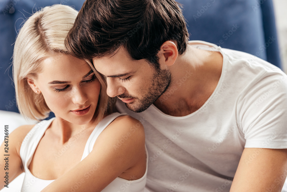 attractive girlfriend and handsome boyfriend at home attractive girlfriend and handsome boyfriend at home