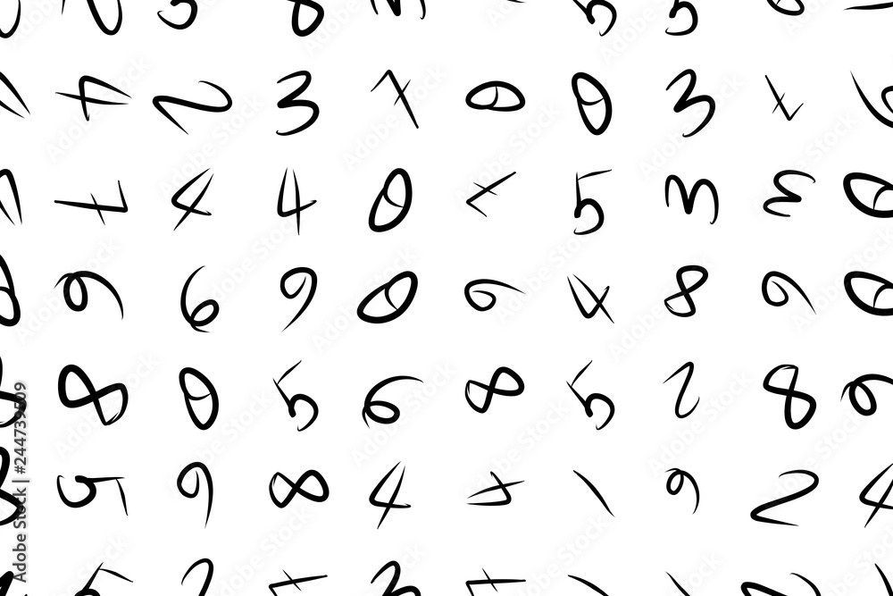 Numbers illustrations background abstract, hand drawn texture. Drawing, wallpaper, web & decoration. Numbers illustrations background abstract, hand drawn texture. Drawing, wallpaper, web & decoration.