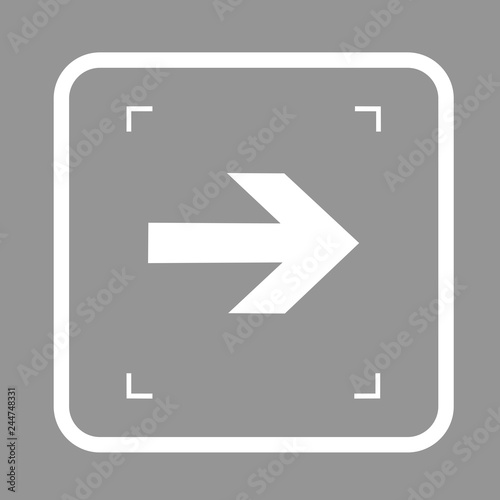 icona direzione obbligatoria a destra