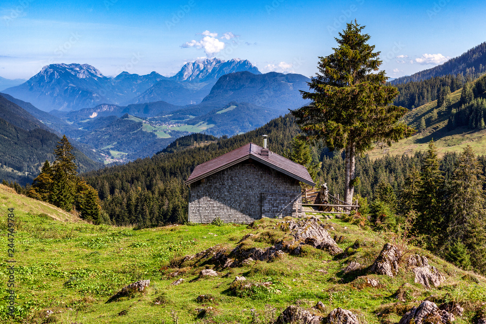 Panoramablick auf Berge gegen Himmel