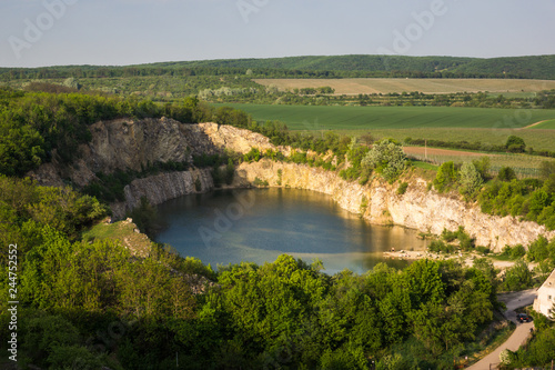 Sunken quarry (natural monument) in Mikulov, Czech Republic