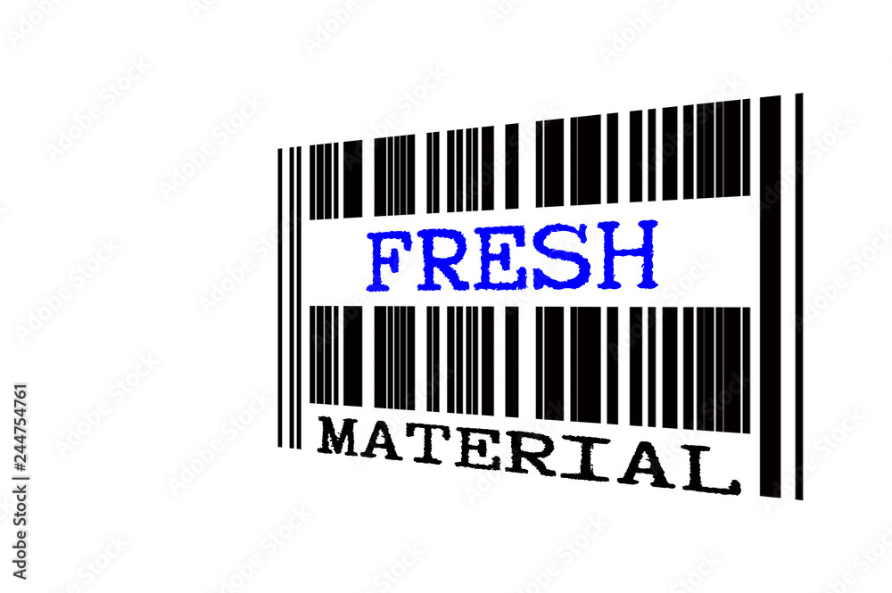 Obraz premium Conceptual text on bar code.