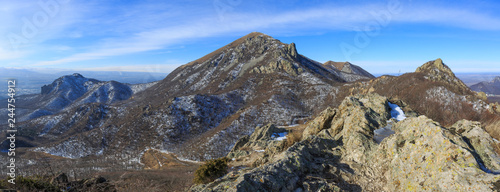 Panorama of the Pyatigorsk City and Caucasus Mountains  photo