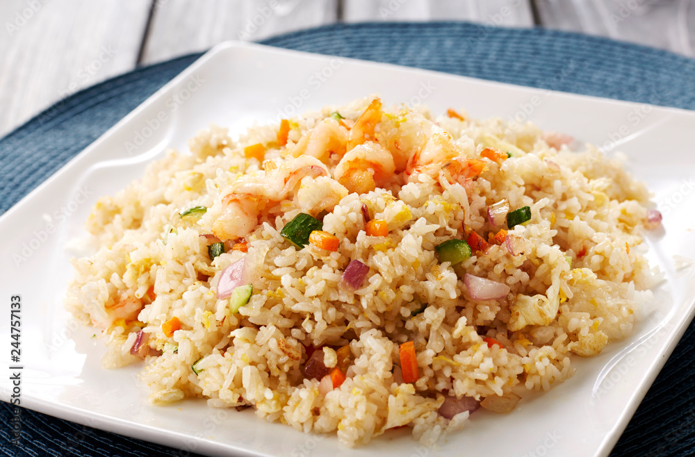 Chinese food,Fried Rice on table
