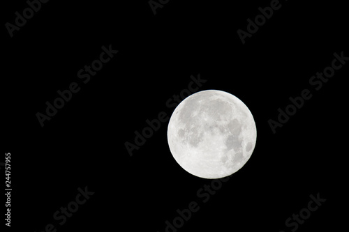 The moon will pass through Earth's shadow 01-23-2019 in the only total lunar eclipse. The Moon is an astronomical body that orbits planet Earth and is Earth's only permanent natural satellite.