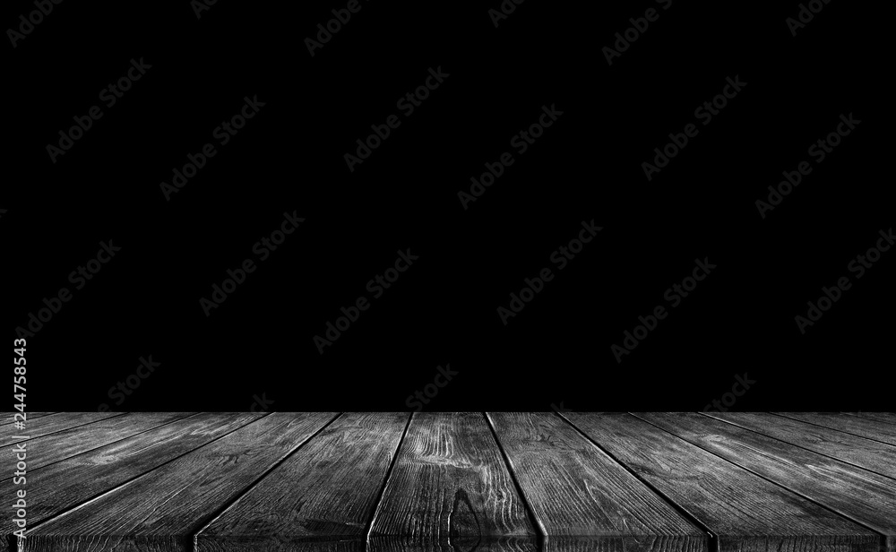 Obraz premium Czarne tło drewna