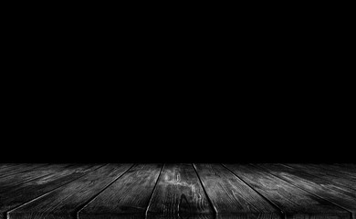 Black wood background