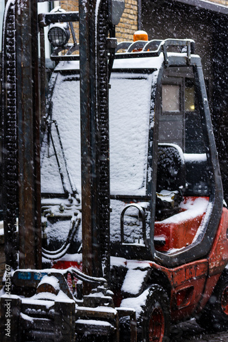 Foto Gouda, South-Holland/The Netherlands - January 22 2019: First real snow in the N