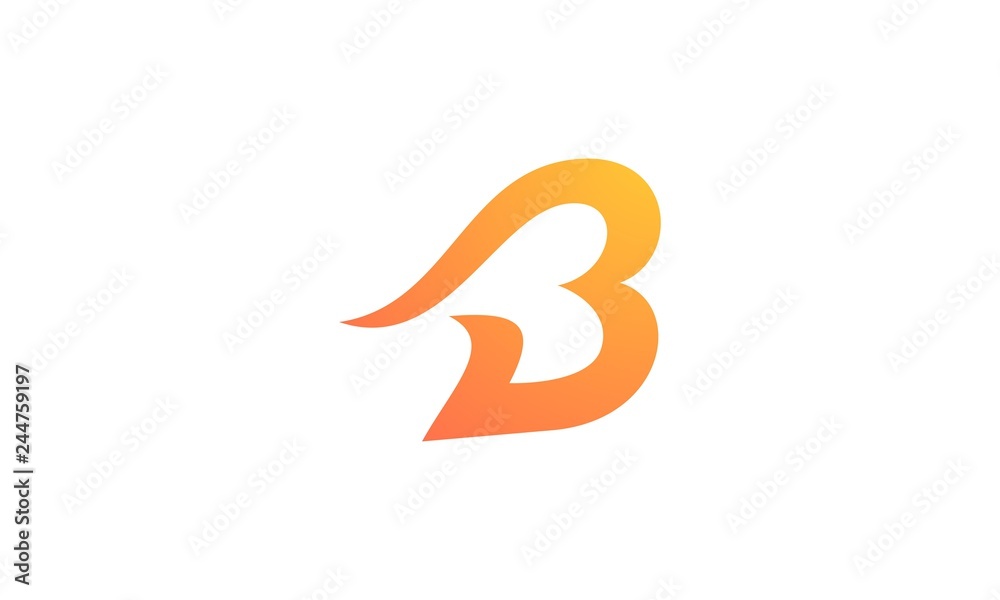 b abstract logo b abstract logo