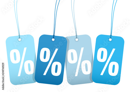 Hangtags "Sale" Percent Winter