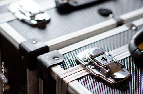 Wallpaper Mural Close-up aluminum case. Case Latch. Torontodigital.ca