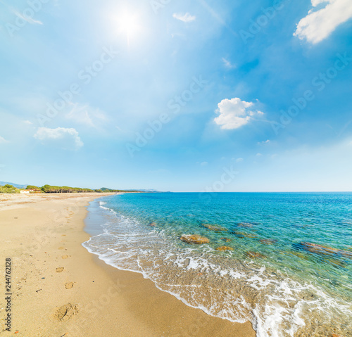 Crystal clear water in Perdepera beach