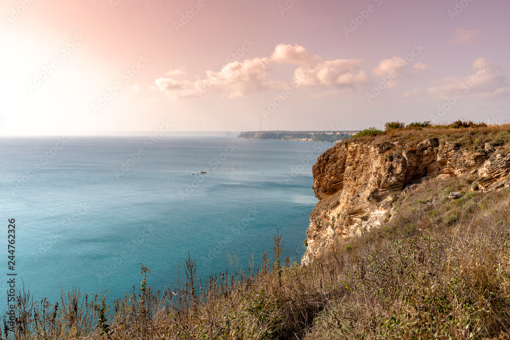 Famous cliff in Balgarevo in Bulgaria Famous cliff in Balgarevo in Bulgaria