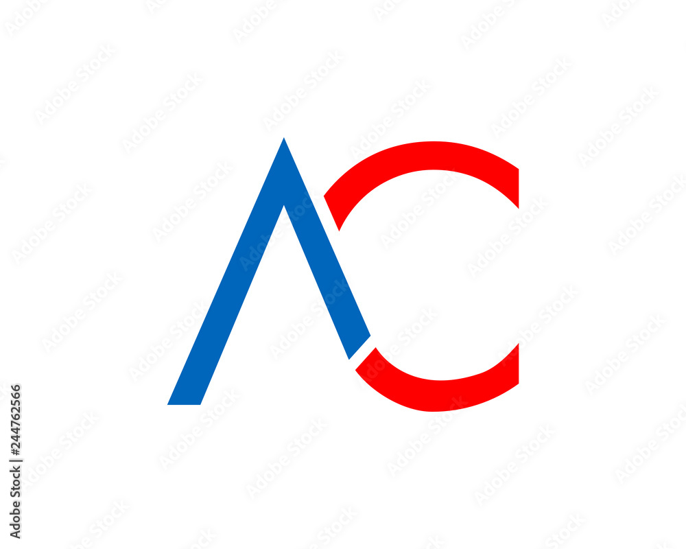 Initial Letter AC Logo Template Design