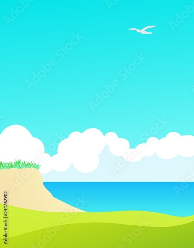 Seaside background design