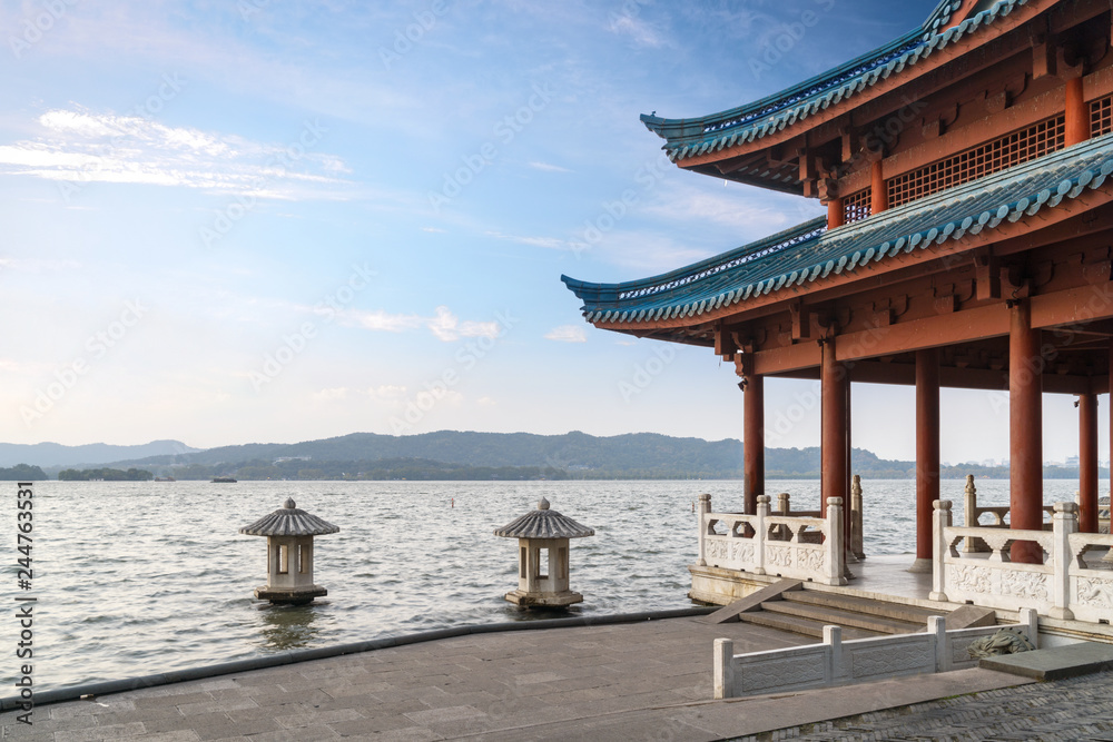 Beautiful landscape and landscape in West Lake, Hangzhou Beautiful landscape and landscape in West Lake, Hangzhou