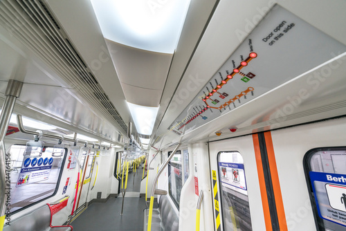 KUALA LUMPUR, MALAYSIA - AUGUST 20, 2016: The Mass Rapid Transit is a rapid transit system forming the major component of the railway system in Kuala Lumpur, Malaysia. photo