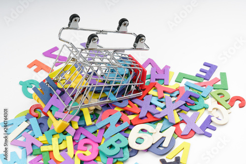 Trolley and alphabet