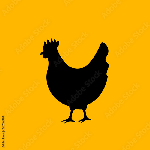 Hen vector icon