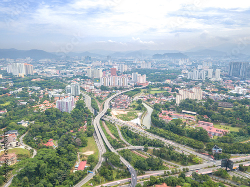 Aerial view of metropilitan city at daylight.