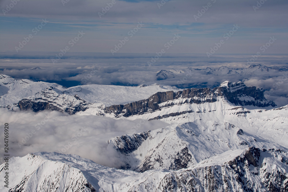 Französischen Alpen im Mont Blanc Gebiet Französischen Alpen im Mont Blanc Gebiet