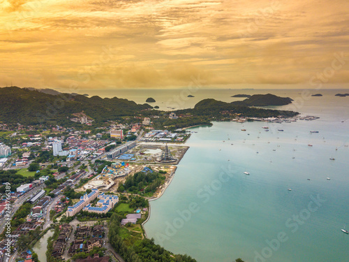Island with aerial view. © mawardibahar