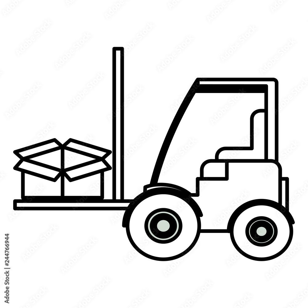 Fototapeta premium Lift truck icon
