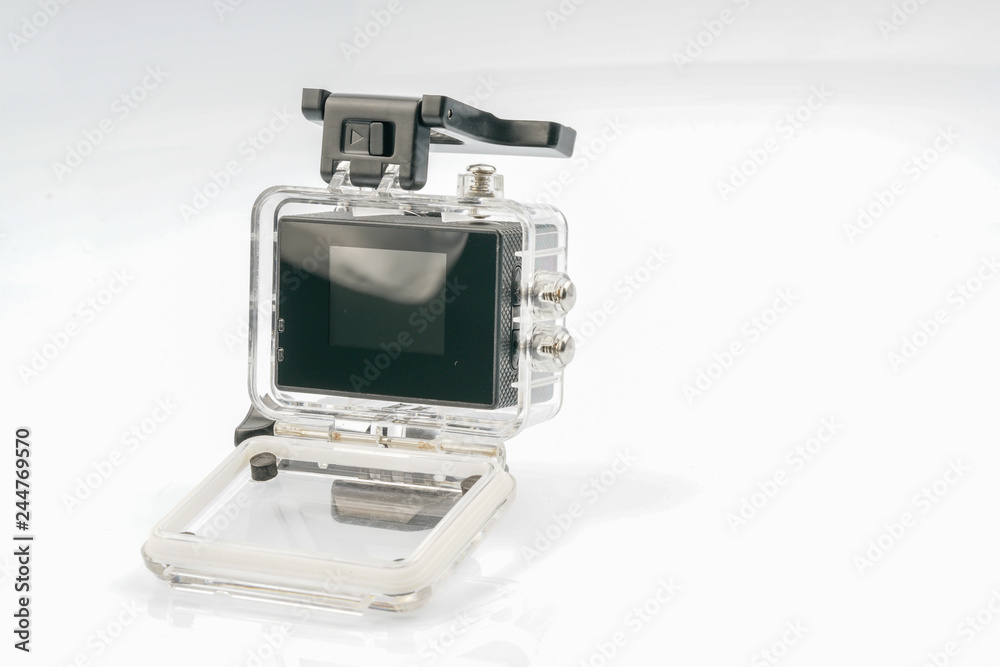 KUALA LUMPUR, MALAYSIA - JUly 20, 2017: SJCAM action cameras with white background. KUALA LUMPUR, MALAYSIA - JUly 20, 2017: SJCAM action cameras with white background.