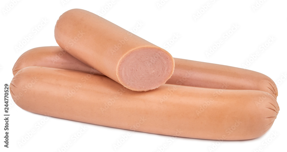 sausages isolated on white background with clipping path sausages isolated on white background with clipping path