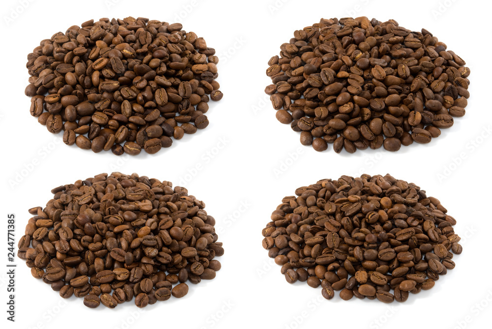 isolated image of coffee beans on white background isolated image of coffee beans on white background